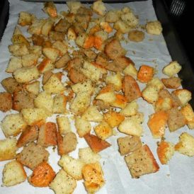 Homemade Croutons Save Bread Waste Image